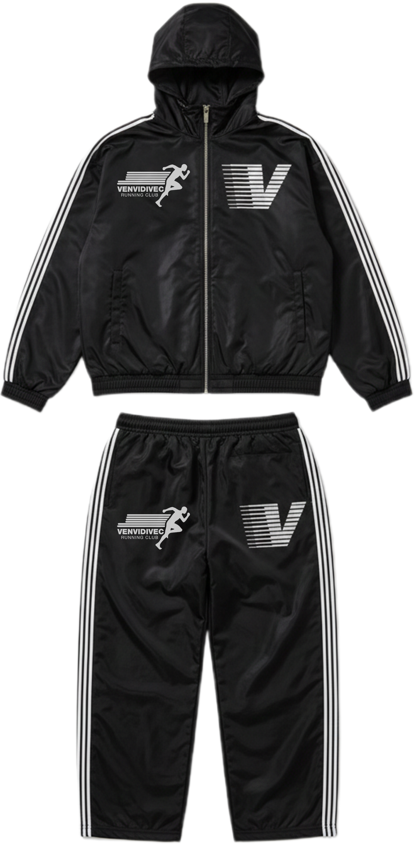 Black Running Club Set